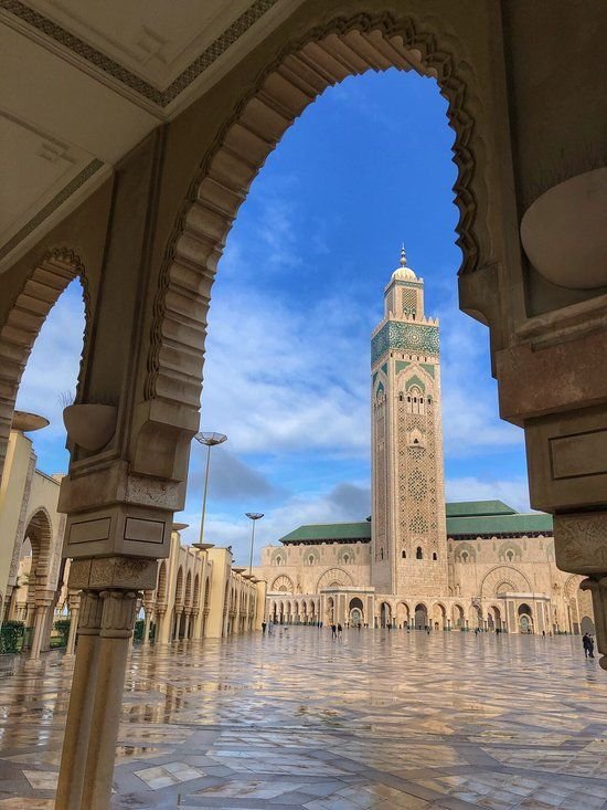 Requisitos para viajar a Marruecos: mezquita Hassan II en Casablanca